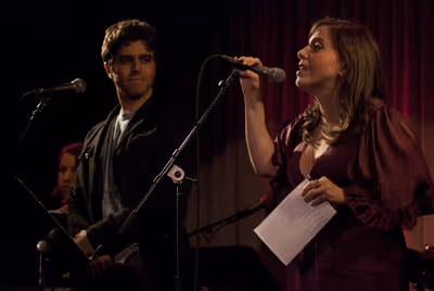Julie McBride, Josh Young and Laura Pietropinto Photo