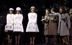 Margaret Hoffman, Adrienne Warren and Syesha Mercado with the ensemble  Photo