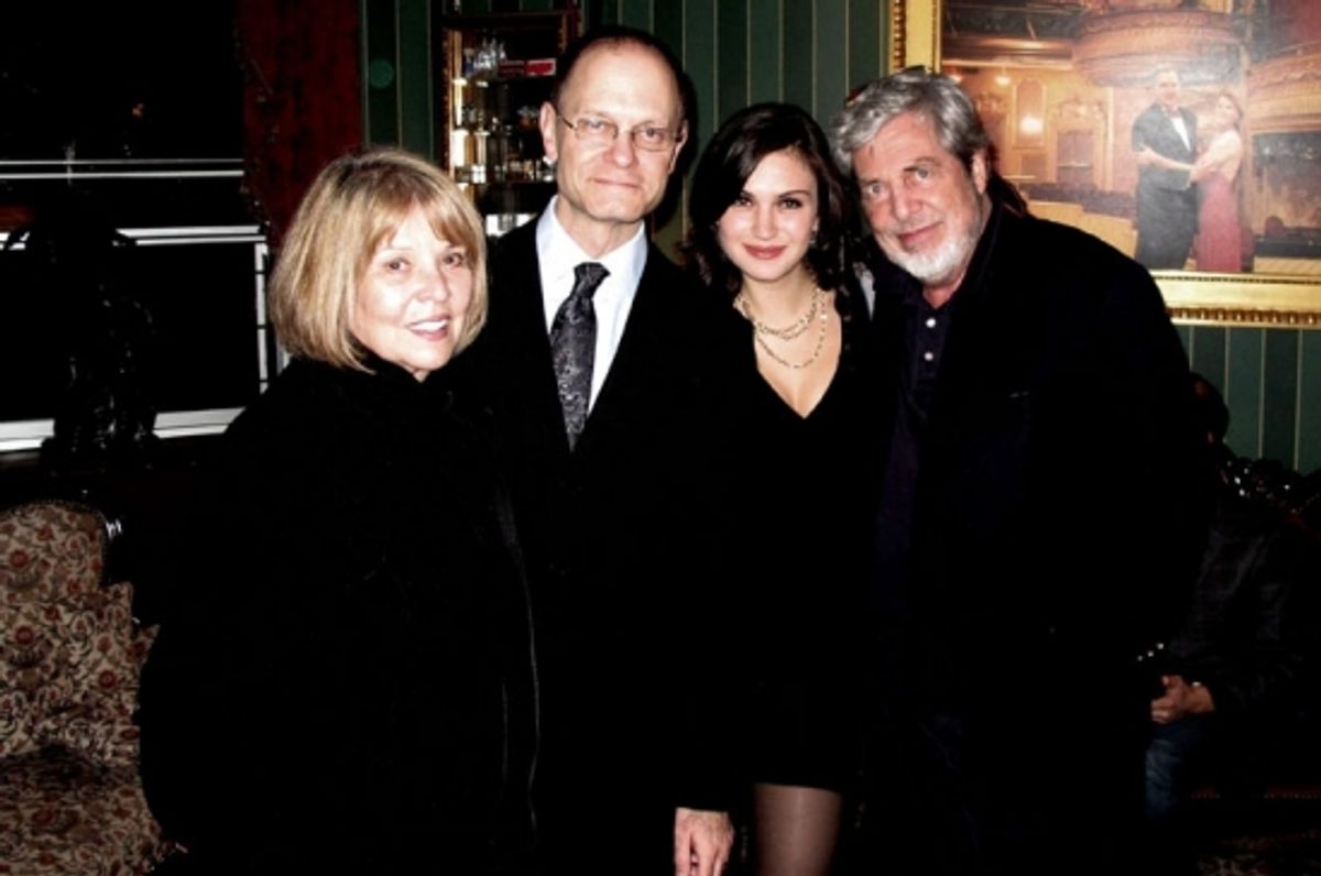 Jen Walton, David Hyde Pierce, Georgia Warmer and Tony Walton at 