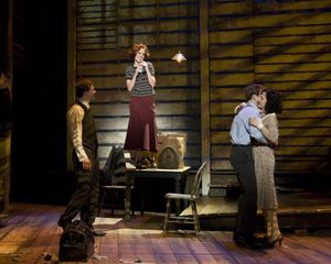 Stark Sands, Laura Osnes, Claybourne Elder and Melissa van der Schyff Photo