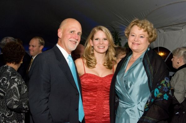 Kelli O'Hara with WFUV's John Platt and wife, Sheila Photo