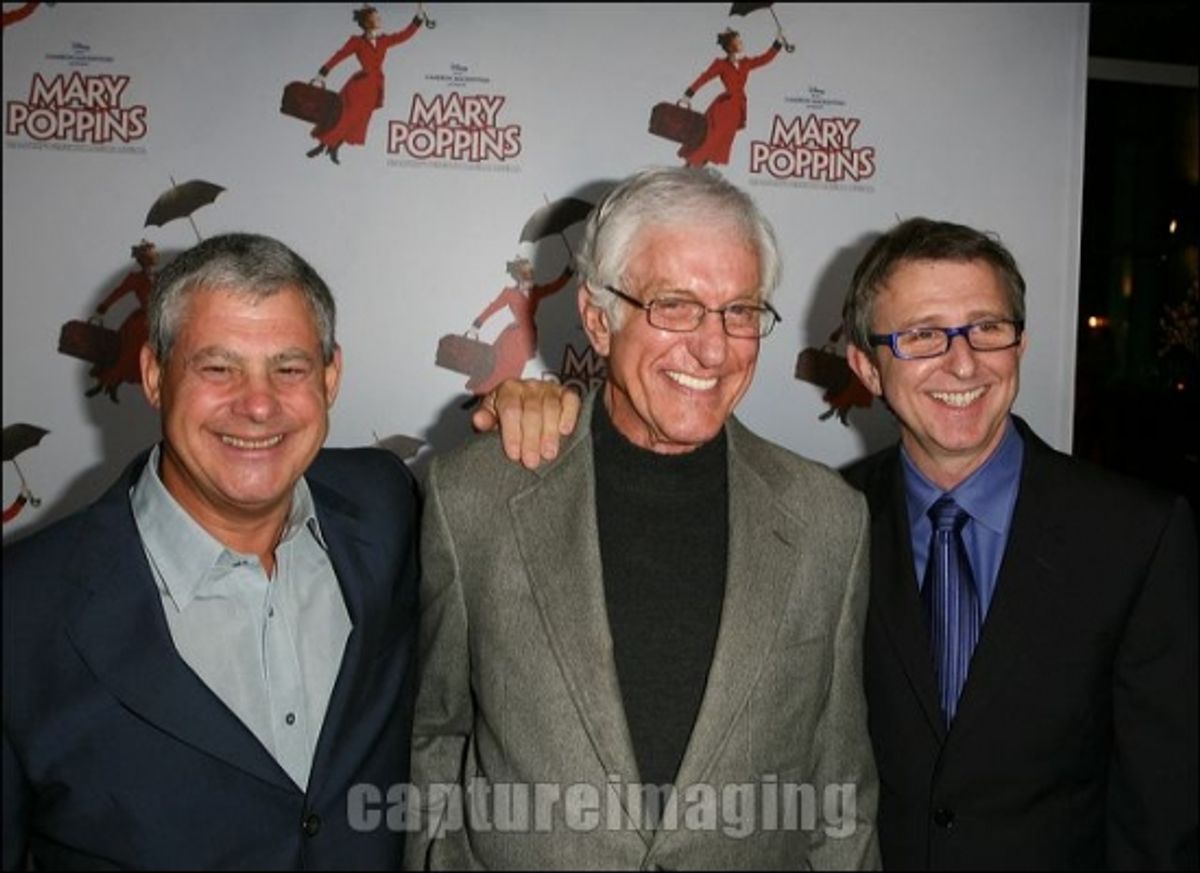 Cameron Mackintosh, Dick Van Dyke and Thomas Schumacher  at 