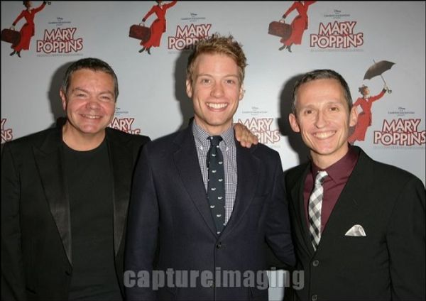 Anthony Drewe, Barrett Foa, and George Stiles Photo