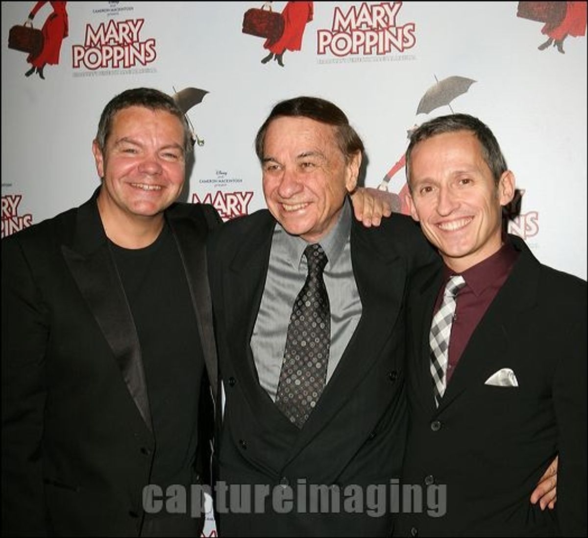 Anthony Drewe, Richard Sherman, and George Stiles at 