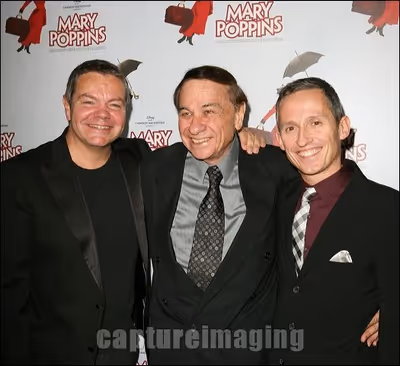 Anthony Drewe, Richard Sherman, and George Stiles Photo