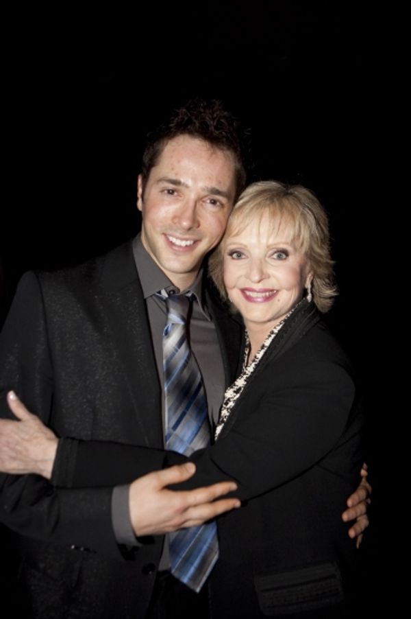 Yuval David receives his hug from Florence Henderson
 Photo