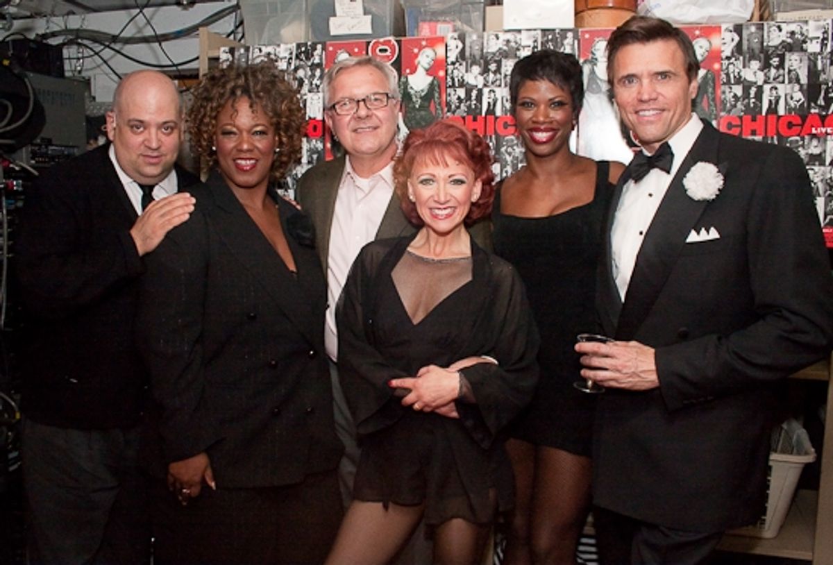 Ray Bokhour, Kecia Lewis-Evans, Walter Bobbie, Bonnie Langford, Deidre Goodwin and Brent Barrett at 