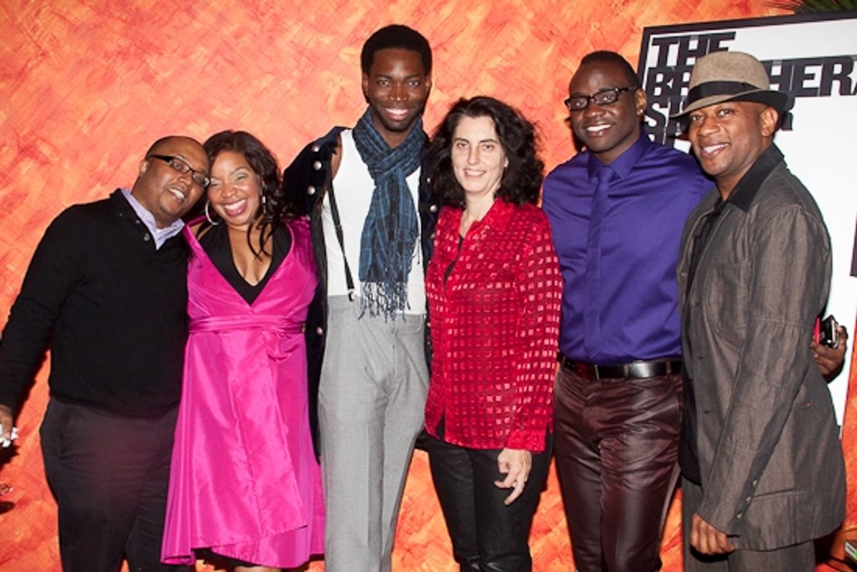 Robert O'Hara, Kimberly Hebert Gregory, Tarell Alvin McCraney, Tina Landau, Brian Tyree Henry, and Marc Damon Johnson at 