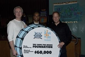 Carl Levin, Paul Cothran - Executive Director VH1 Save the Music Foundation, and Matt Photo