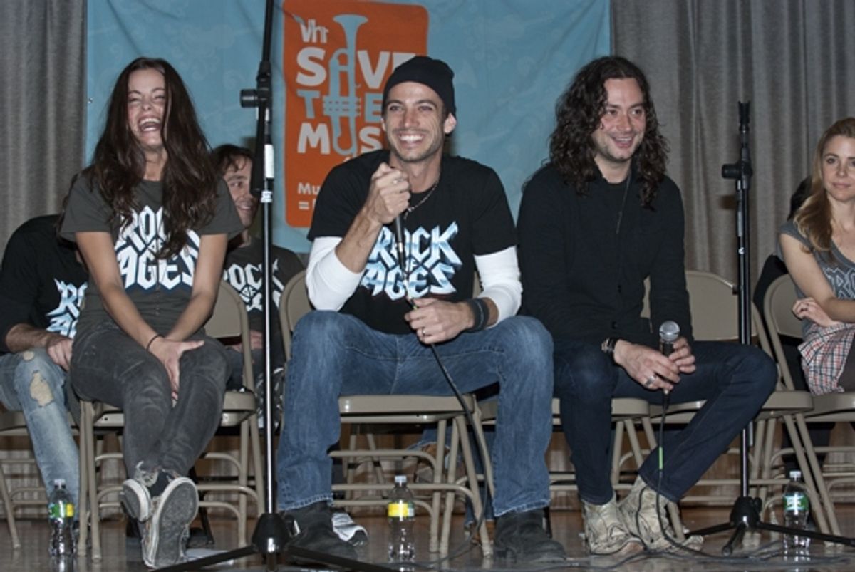 Katherine Tokarz, James Carpinello and Constantine Maroulis at 
