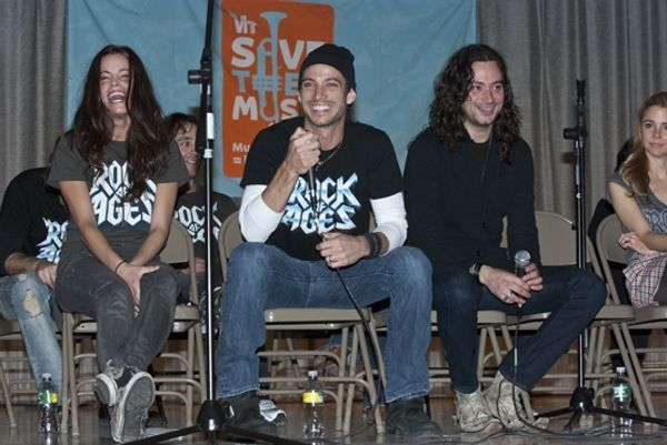 Katherine Tokarz, James Carpinello and Constantine Maroulis Photo