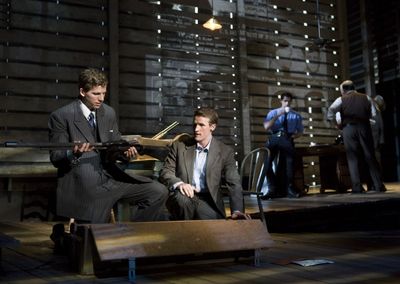 Stark Sands, Claybourne Elder, Chris Peluso and ensemble Photo