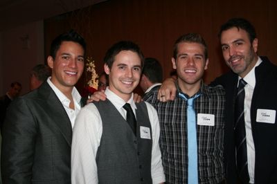 Nicholas Rodriguez, Brett Claywell, Scott Evans and Ron Carlivati Photo