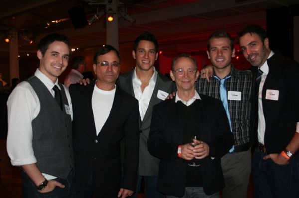 Brett Claywell, Ross Bleckner, Nicholas Rodriguez, Joel Grey, Scott Evans and Ron Car Photo