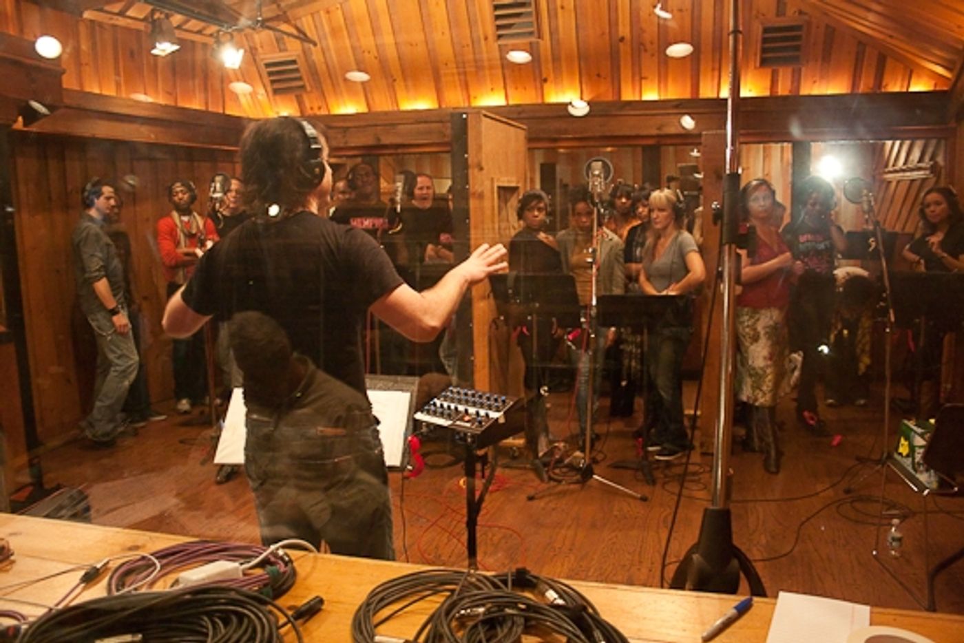 Photo Coverage: In the Recording Studio with the Cast of MEMPHIS!; Recording Available 12/11!  Image