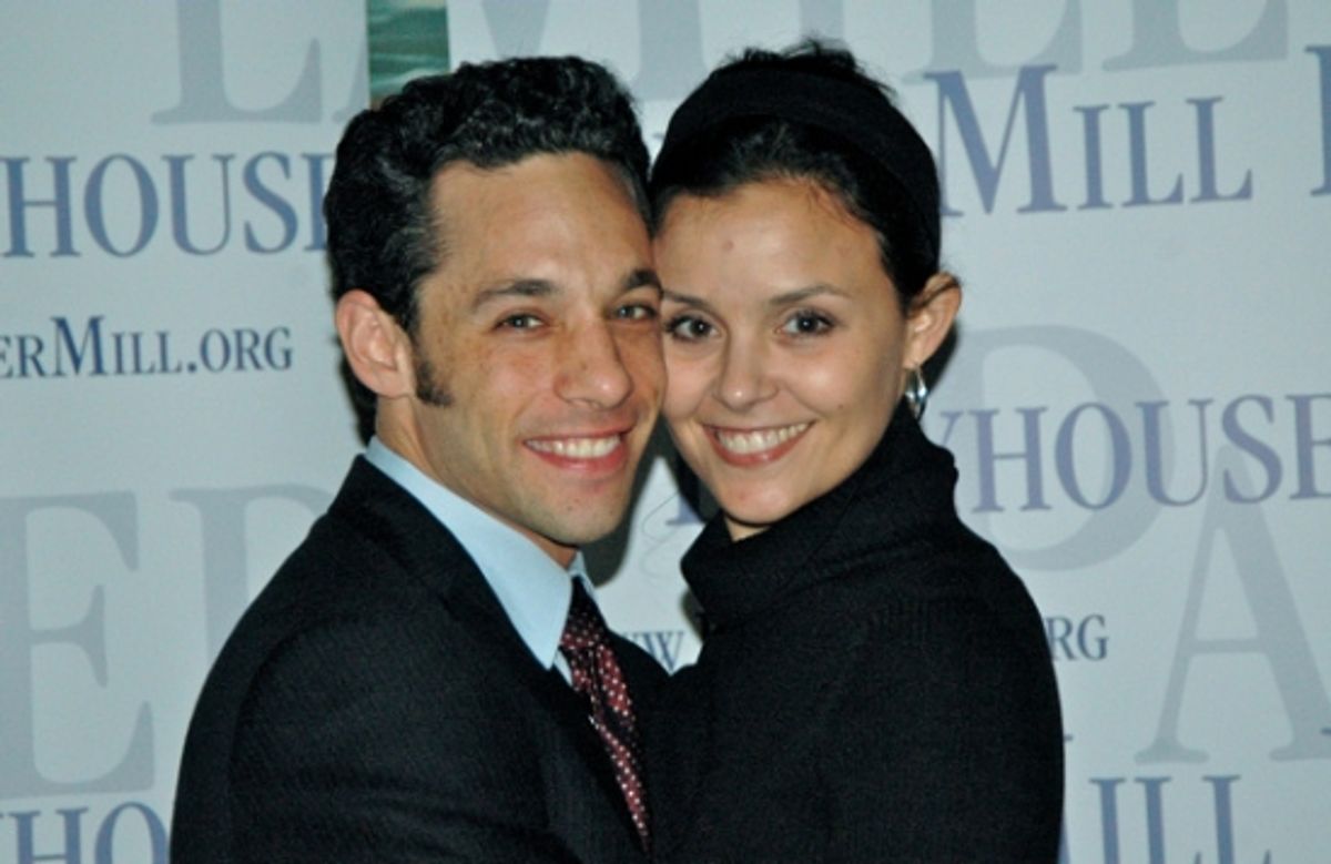 Jeffrey Schecter and his wife Melissa Swender Schecter at 