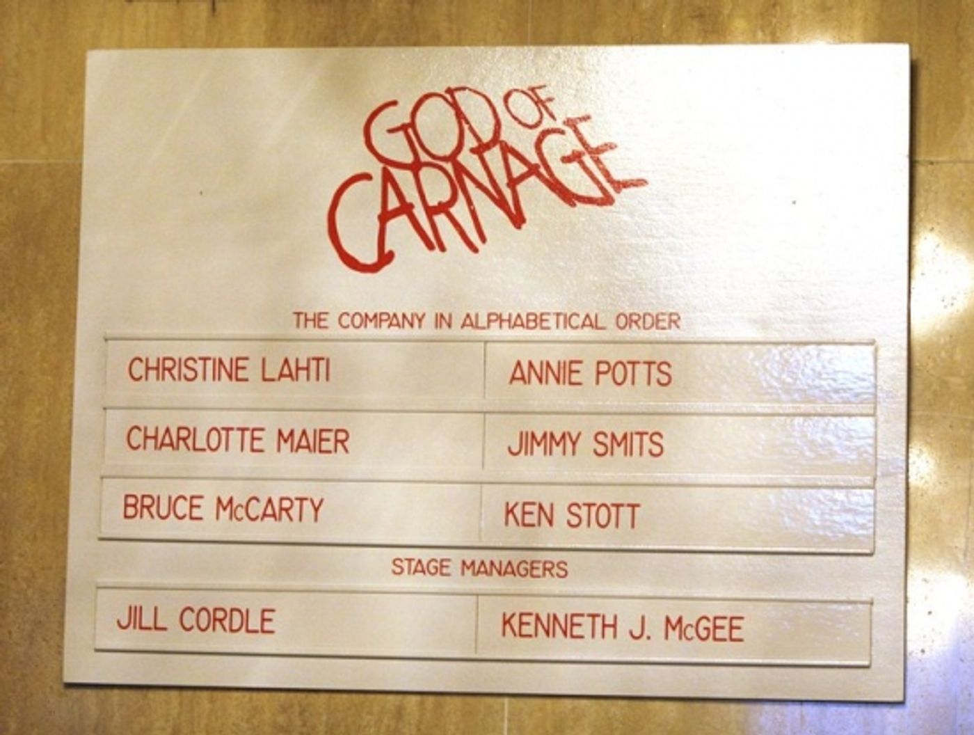 Photo Coverage: The New Cast of GOD OF CARNAGE Debuts! Photo Coverage: The New Cast of GOD OF CARNAGE Debuts! Image