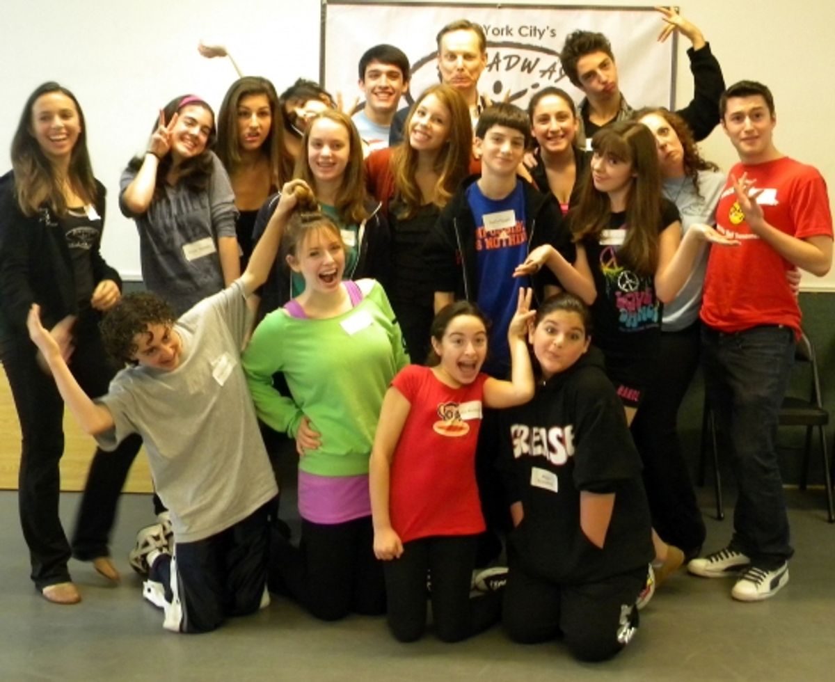 Bill Irwin and Allie Trimm with BAA Students at BYE BYE BIRDIE'S Bill Irwin and Allie Trimm Inspire the Students of Broadway Artists Alliance
