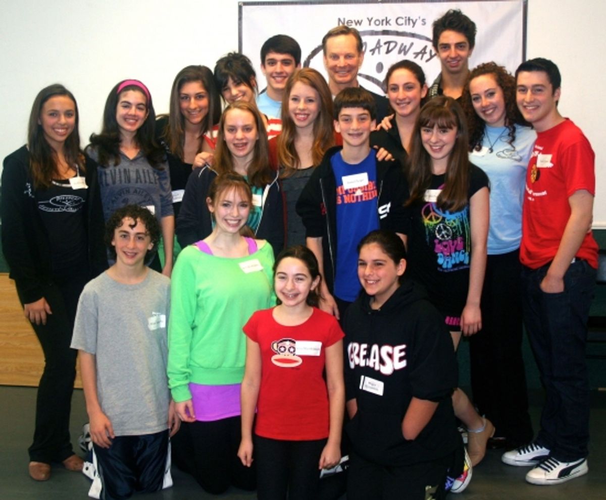 Bill Irwin and Allie Trimm with BAA Students at BYE BYE BIRDIE'S Bill Irwin and Allie Trimm Inspire the Students of Broadway Artists Alliance