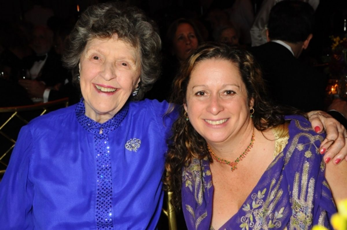 Acting Company board President, Joan M. Warburg and Abigail Disney at 