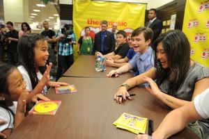 Cory Monteith, Mark Salling, Chris Colfer and Jenna Ushkowitz. @ BroadwayWorld Cory Monteith, Mark Salling, Chris Colfer and Jenna Ushkowitz. Photo