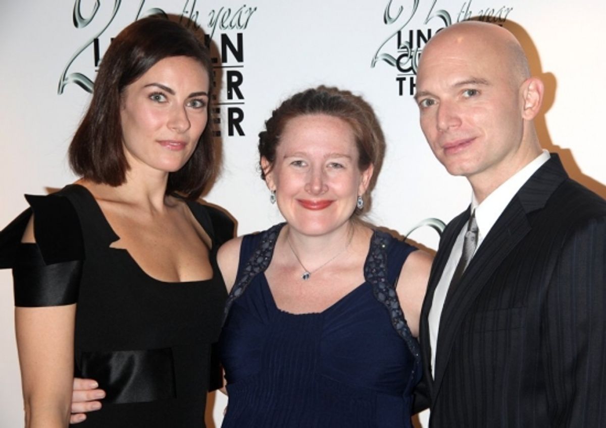 Laura Benanti, Sarah Ruhl and Michael Cerveris at 