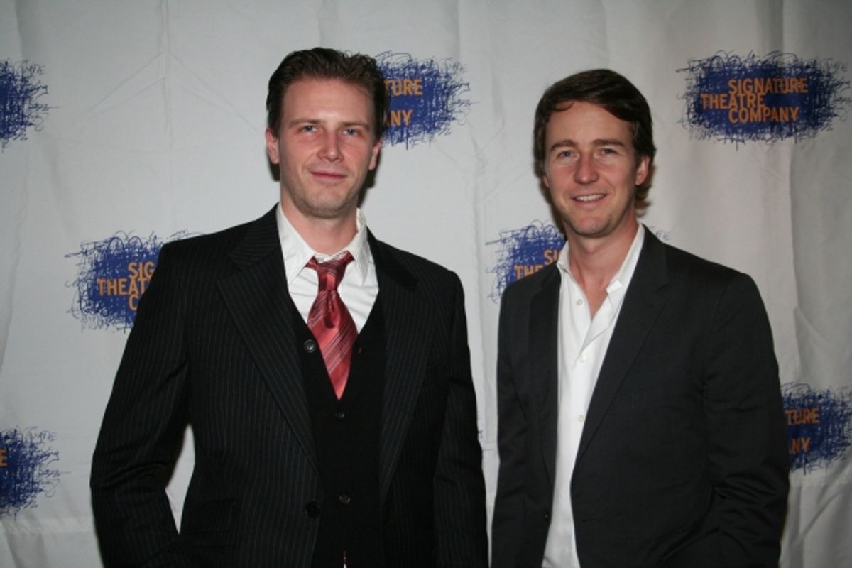Bill Heck and Edward Norton at 
