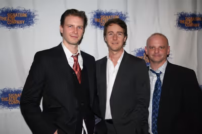 Bill Heck, Edward Norton and Michael Wilson Photo