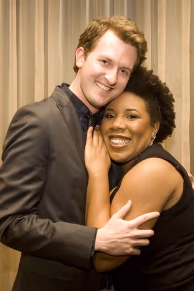 Melinda Doolittle with singer and actor Doug Cordes Photo
