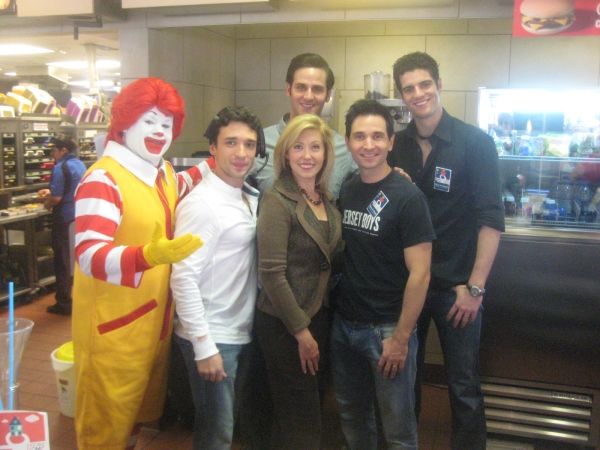 Ronald McDonald with Andrew Ragone of Phantom, Rick Faugno, Travis Cloer and Peter Sa Photo
