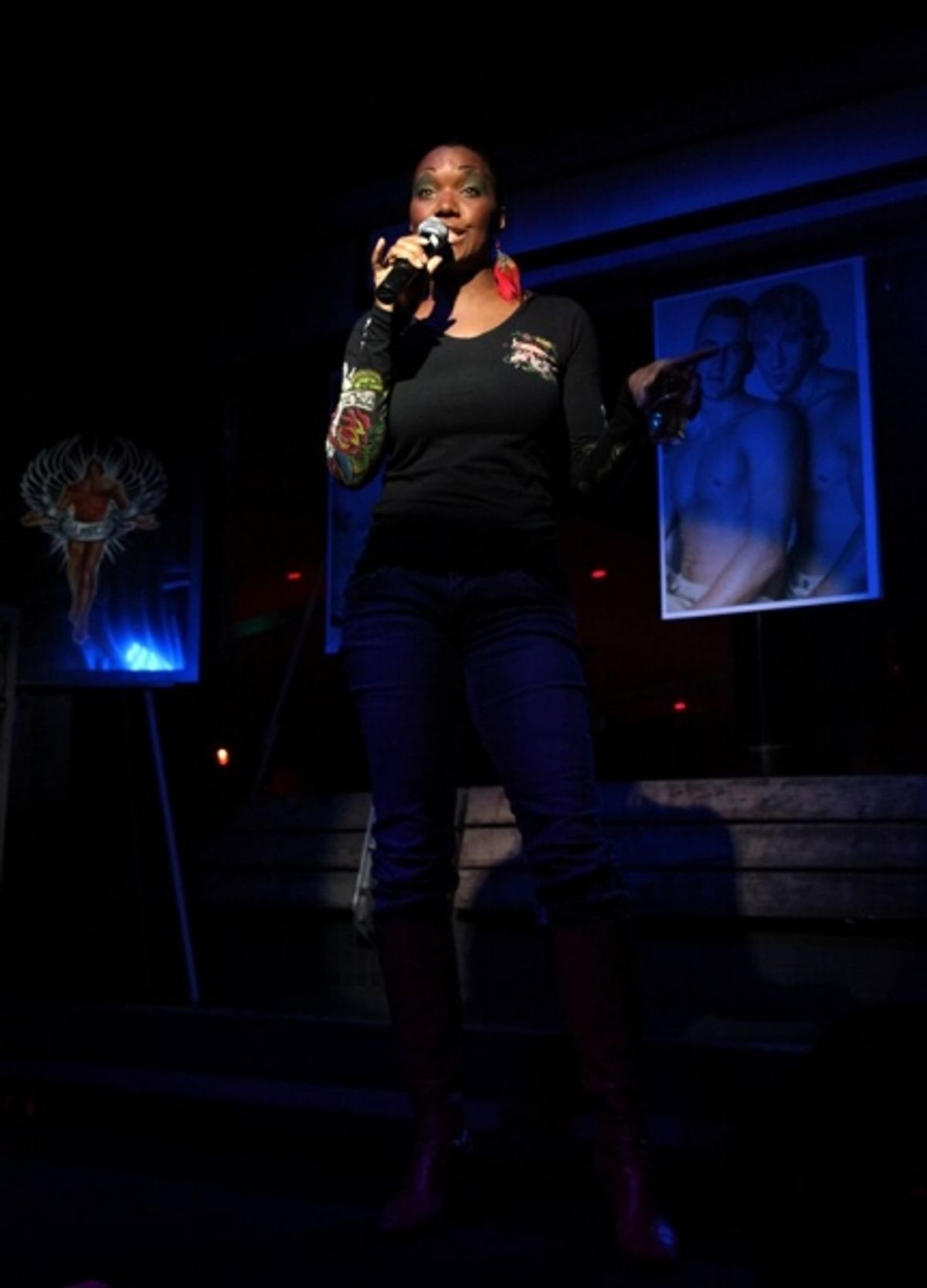 April Nixon at GayLifeNYC.org  Launch Party!