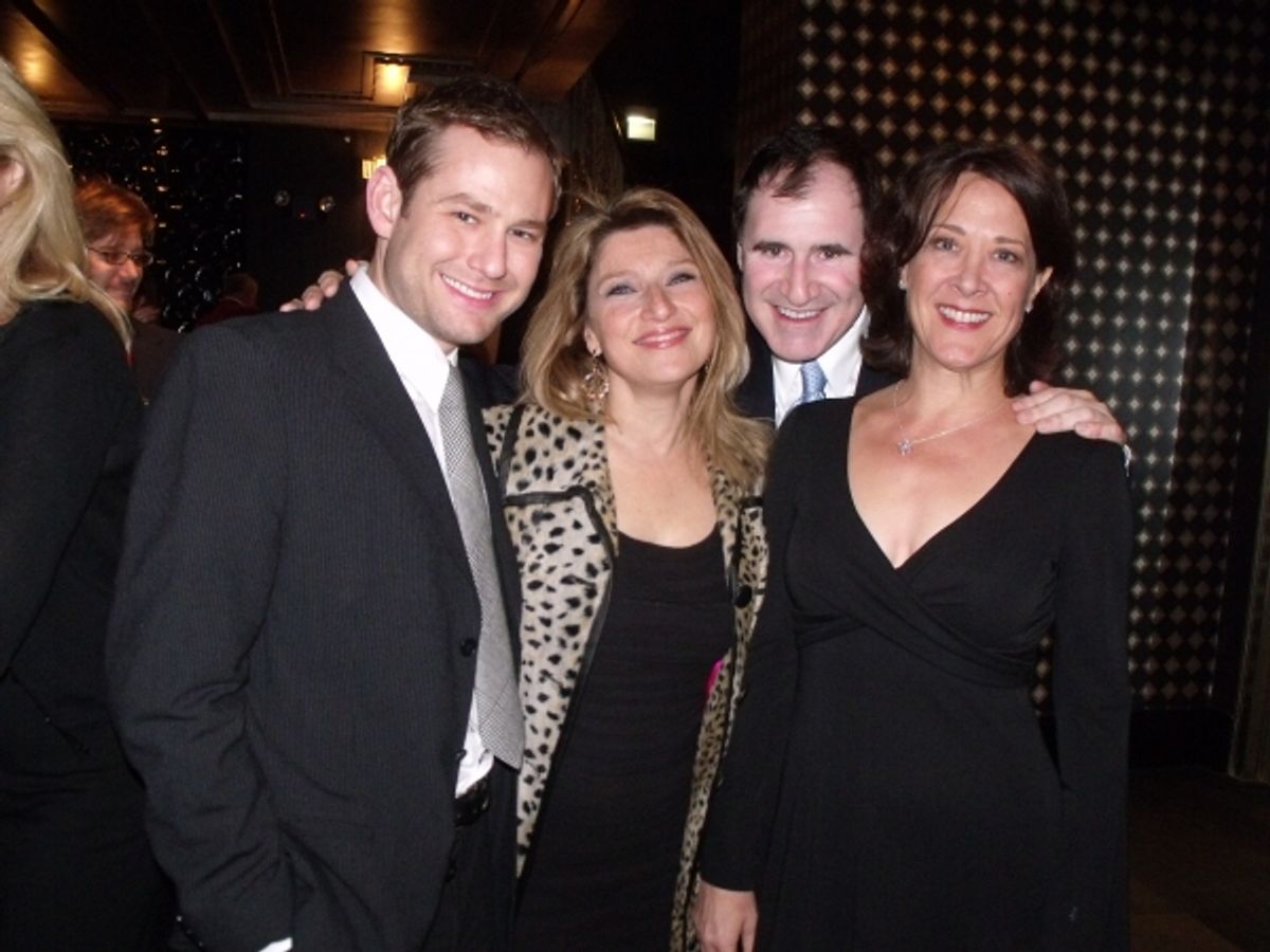 Chad Kimball, Liz Larsen, Richard Kind and Karen Ziemba at 