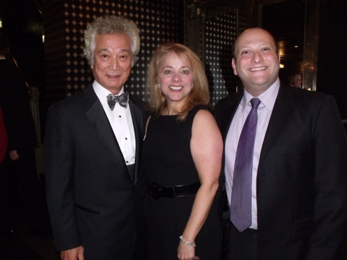 Shin Sung Yill, Sharon Fallon and Isaac Robert Hurwitz at 