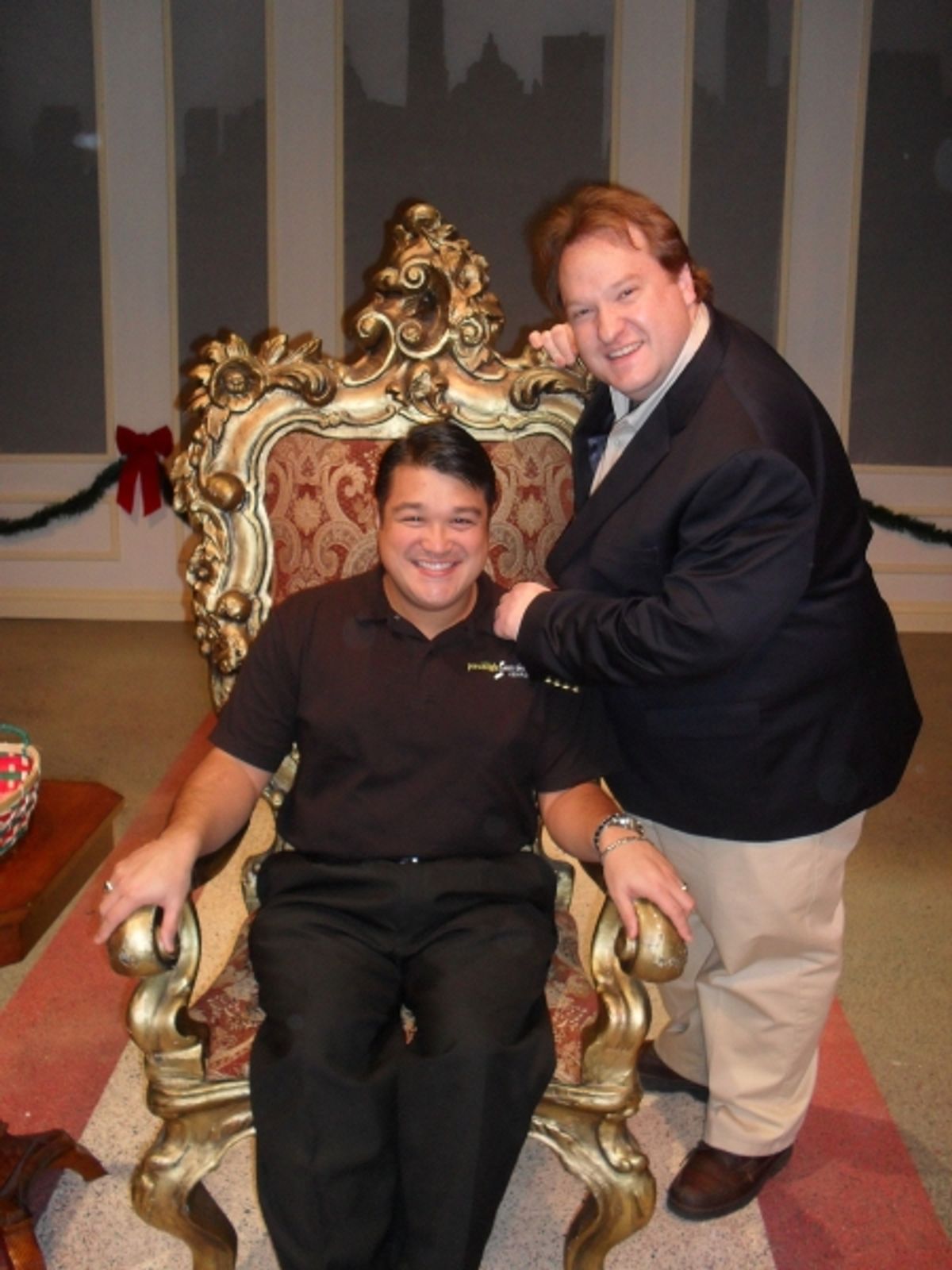 Musical Director Eugene Dizon with Director Walter Stearns at 