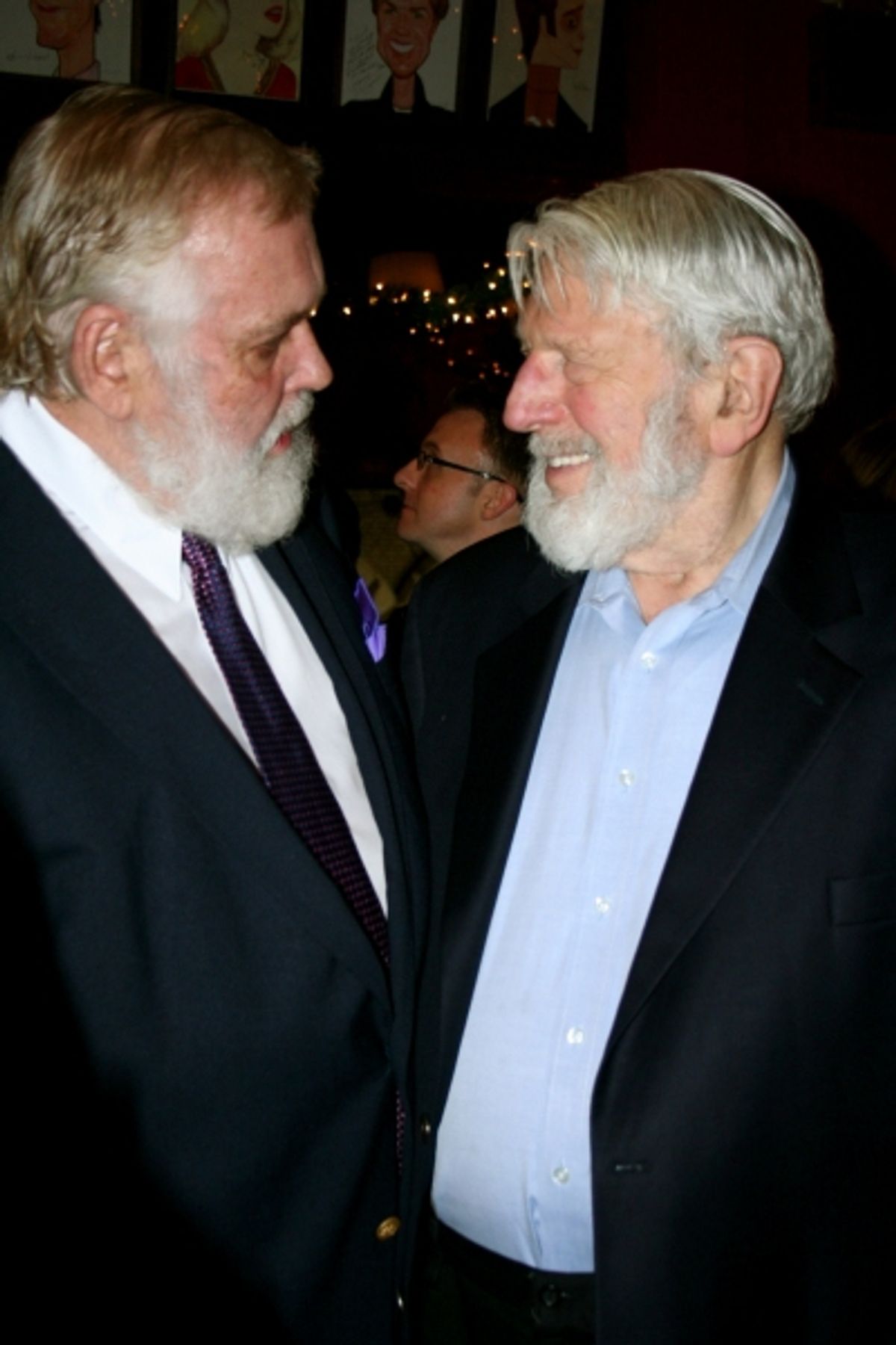 Jim Brochu and Theodore Bikel at 