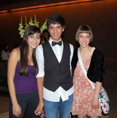 Krystina Alabado, Steffi D. with a fan Photo