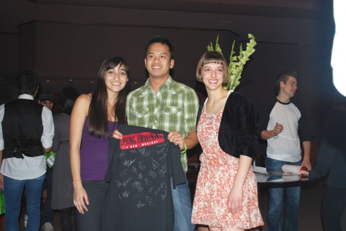 Contest Winner Peter with Krystina Alabado, Steffi D. at 