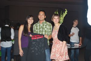 Contest Winner Peter with Krystina Alabado, Steffi D. Photo