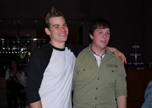 Matt Shingledecker with a fan @ BroadwayWorld Matt Shingledecker with a fan Photo