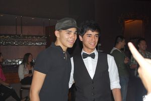 Anthony Lee Medina with a fan @ BroadwayWorld Anthony Lee Medina with a fan Photo