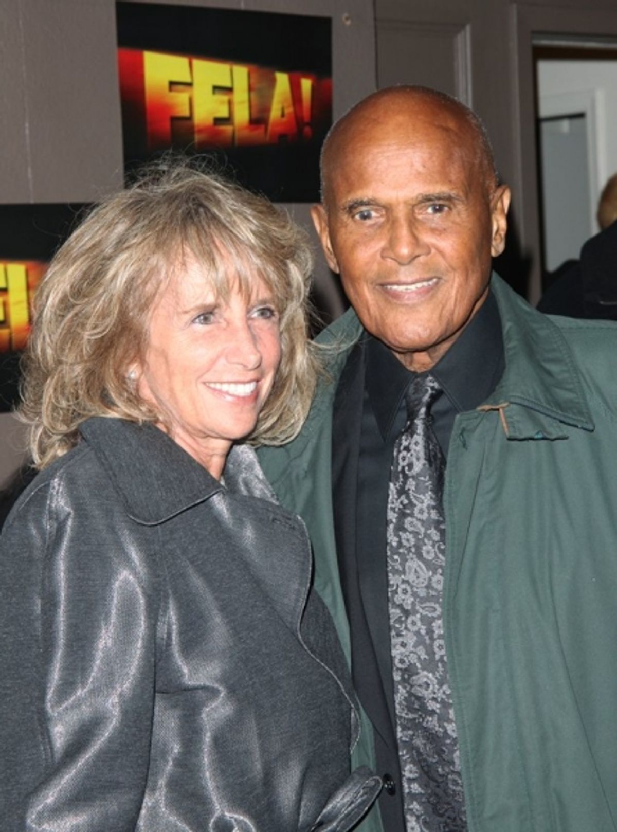 Harry Belafonte with wife Pamela Belafonte at 