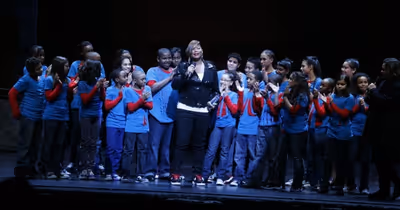 Queen Latifah and Rosie's Broadway Kids Photo