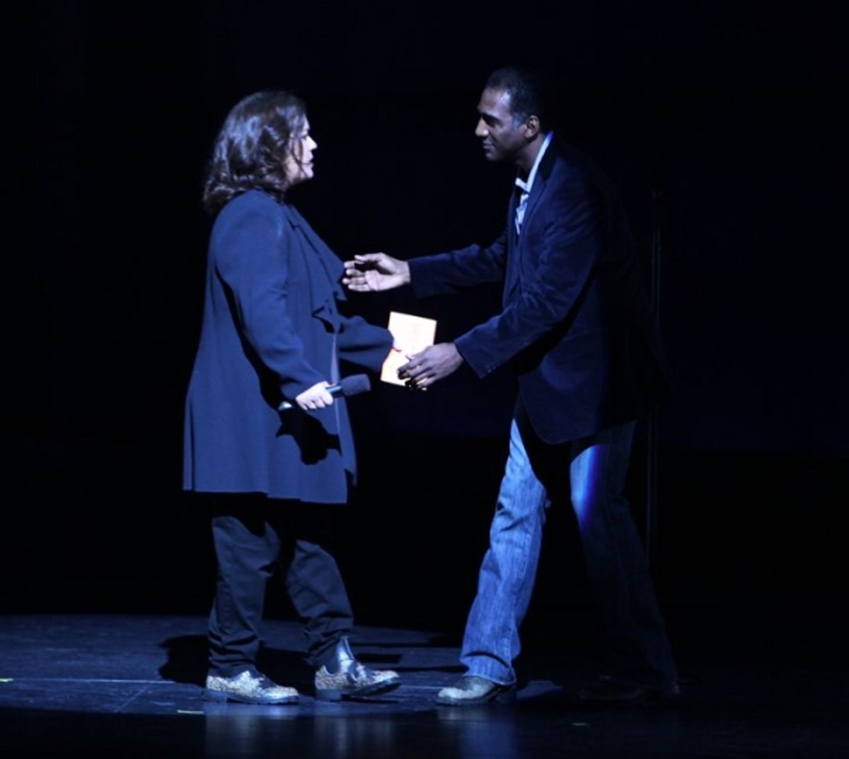 Rosie O'Donnell and Norm Lewis at 