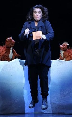 Rosie with Jim Henson' s Emmet Otter Photo