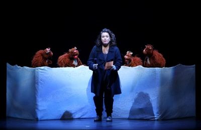 Rosie with Jim Henson' s Emmet Otter Photo