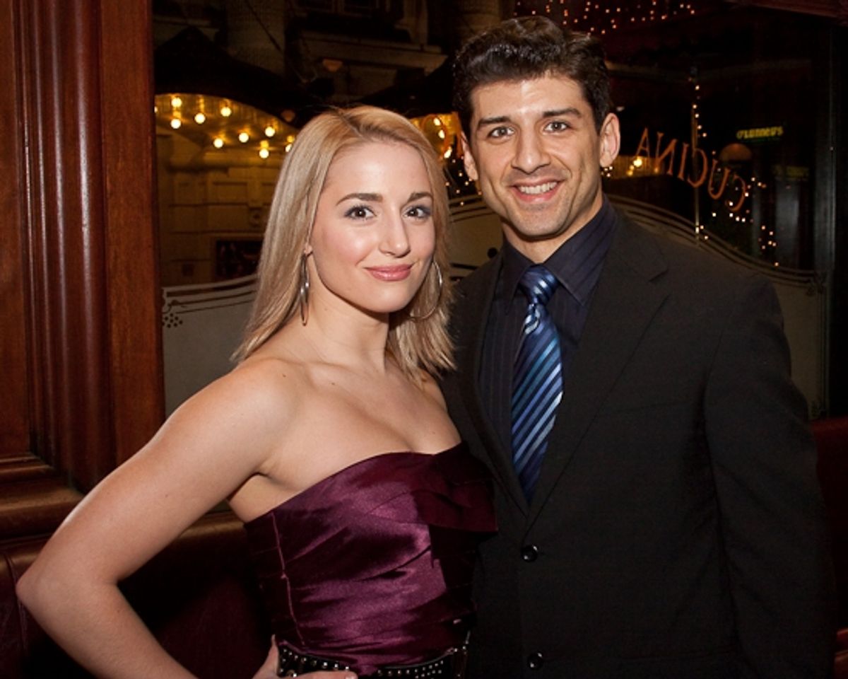 Jessica Lee Goldyn and Tony Yazbeck at 
