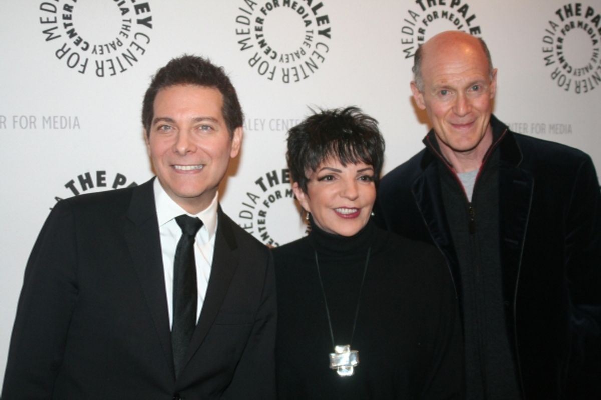 Michael Feinstein, Liza Minnelli and Neil Meron at 