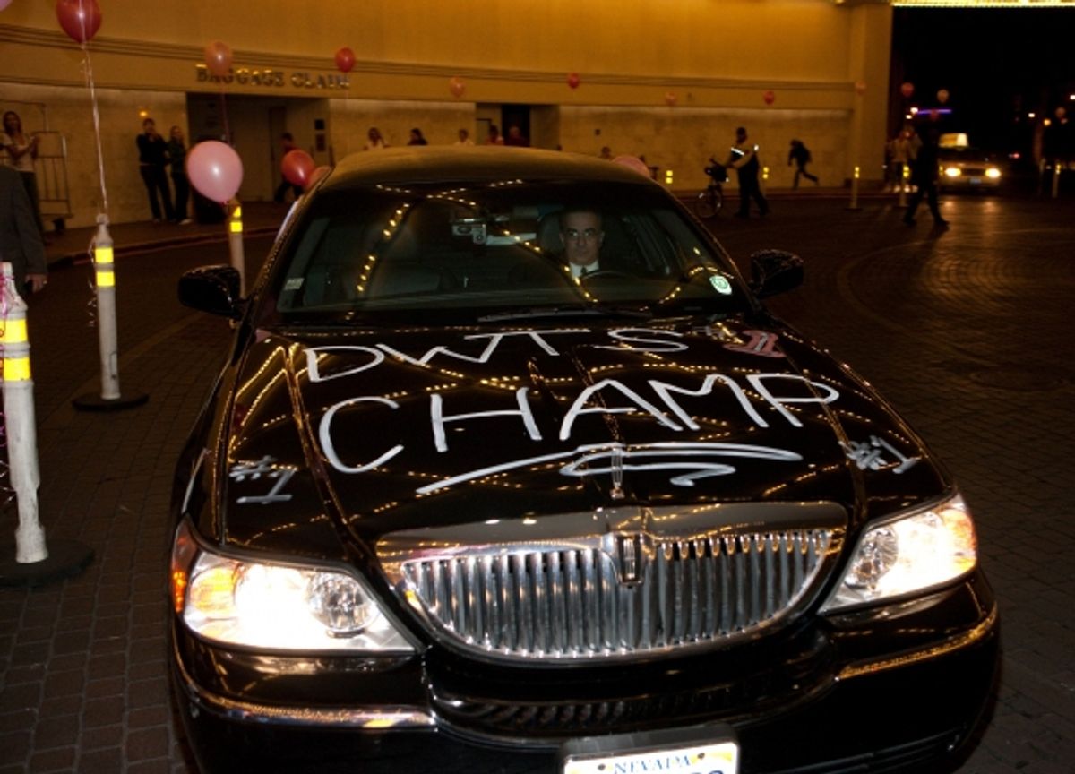 Donny Osmond returns to the Donny and Marie show after his victory on 'Dancing With The Stars' at The Flamingo in Las Vegas at 