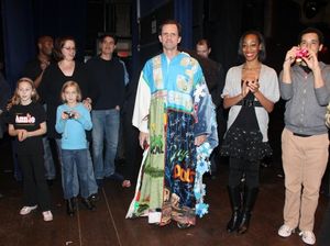 Michael X. Martin and the cast ready for the fun of the Gypsy Robe ceremony! @ BroadwayWorld Michael X. Martin and the cast ready for the fun of the Gypsy Robe ceremony! Photo