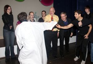 Joseph Medeiros get a cheer from Tony Yazbeck @ BroadwayWorld Joseph Medeiros get a cheer from Tony Yazbeck Photo